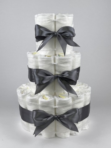 Chouette chouette luiertaart 40 basic donker grijs