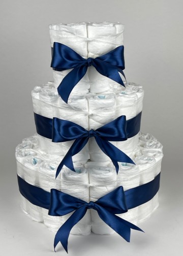 Chouette chouette luiertaart 64 basic donker blauw