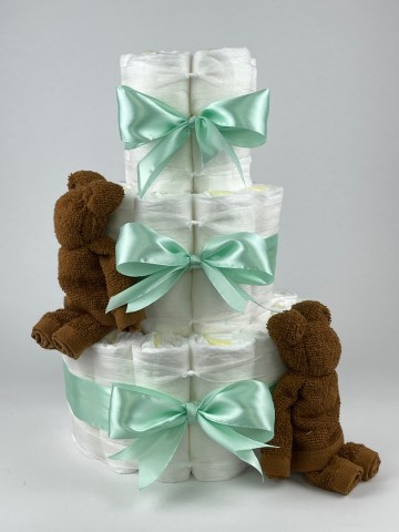 Chouette chouette luiertaart beren clay bruin   groen