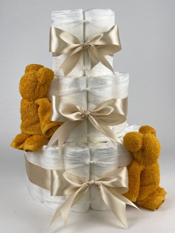 Chouette chouette luiertaart beren oker   beige