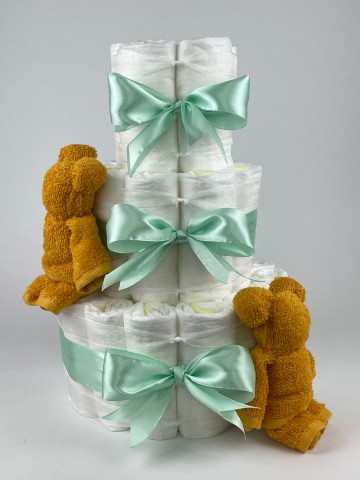 Chouette chouette luiertaart beren oker   groen