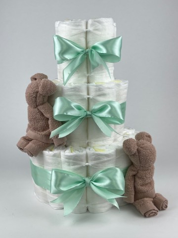 Chouette chouette luiertaart beren pinkstone   groen