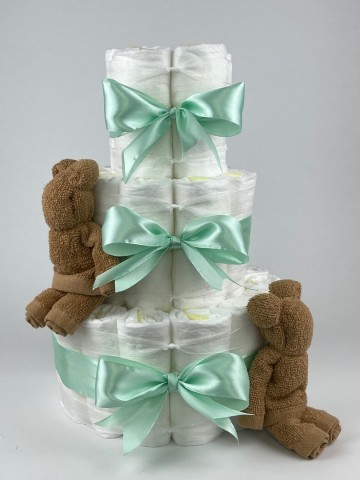 Chouette chouette luiertaart beren sand   groen