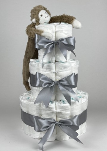 Chouette chouette luiertaart happy horse tuttle aap mickey clay   grijs