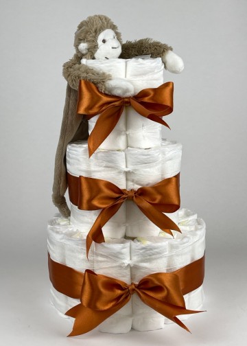 Chouette chouette luiertaart happy horse tuttle aap mickey clay   koper