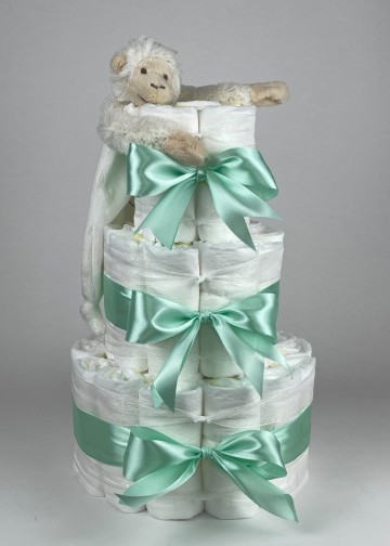 Chouette chouette luiertaart happy horse tuttle aap mickey ivory   groen