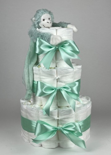 Chouette chouette luiertaart happy horse tuttle aap mickey lagoon   groen