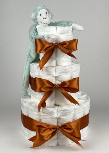 Chouette chouette luiertaart happy horse tuttle aap mickey lagoon   koper