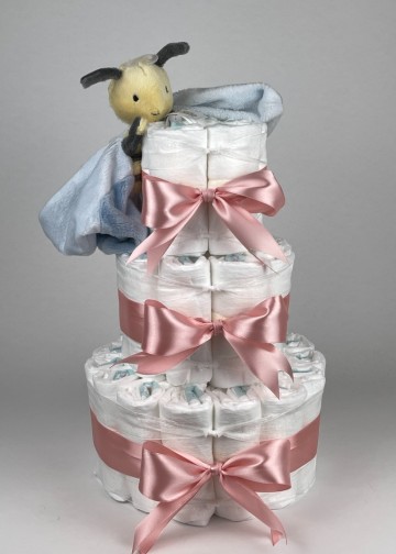 Chouette chouette luiertaart happy horse tuttle bee benja donker poeder roze