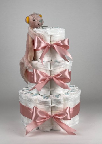 Chouette chouette luiertaart happy horse tuttle beer bentley donker poeder roze