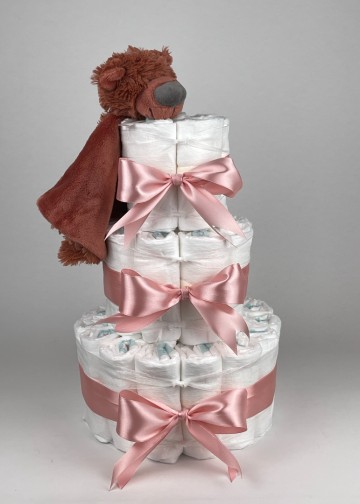 Chouette chouette luiertaart happy horse tuttle beer bobbie donker poeder roze