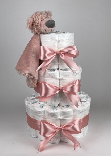 Chouette chouette luiertaart happy horse tuttle beer brim donker poeder roze