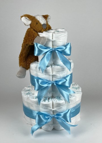 Chouette chouette luiertaart happy horse tuttle deer do hemels blauw