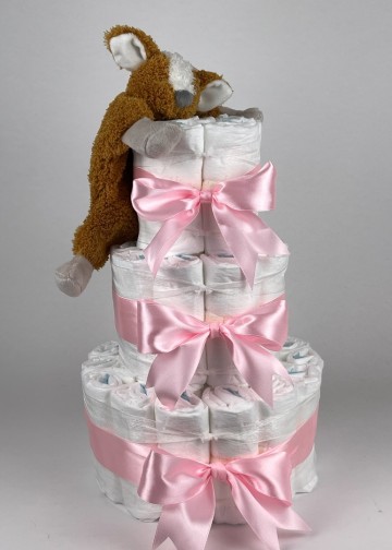 Chouette chouette luiertaart happy horse tuttle deer do roze