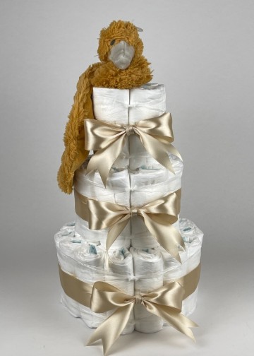 Chouette chouette luiertaart happy horse tuttle duck twine beige