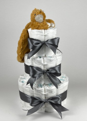 Chouette chouette luiertaart happy horse tuttle duck twine donker grijs