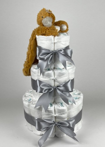 Chouette chouette luiertaart happy horse tuttle duck twine grijs