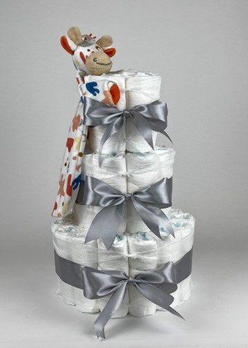 Chouette chouette luiertaart happy horse tuttle giraffe gilles grijs