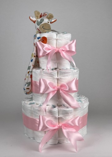 Chouette chouette luiertaart happy horse tuttle giraffe gilles roze