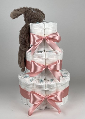 Chouette chouette luiertaart happy horse tuttle hond jax donker poeder roze