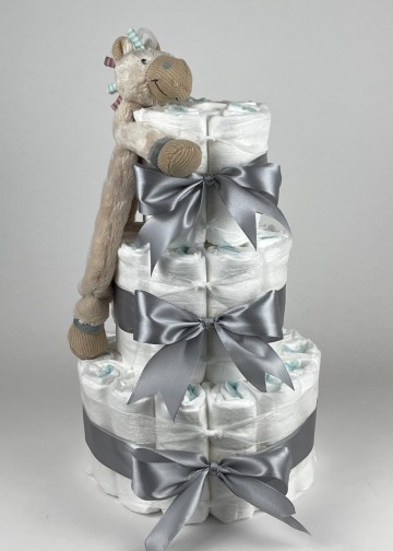 Chouette chouette luiertaart happy horse tuttle horse bright grijs