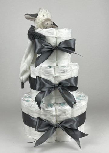 Chouette chouette luiertaart happy horse tuttle koe casper donker grijs