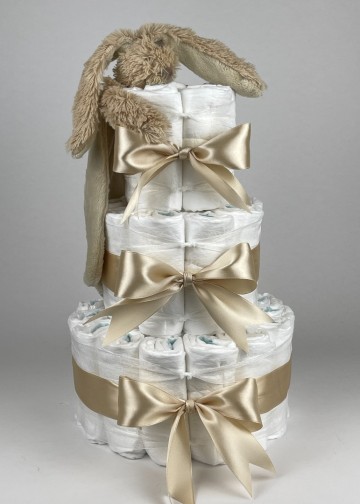 Chouette chouette luiertaart happy horse tuttle konijn richie beige   beige