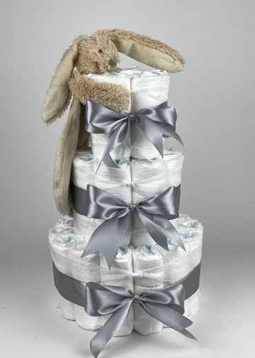 Chouette chouette luiertaart happy horse tuttle konijn richie beige   grijs