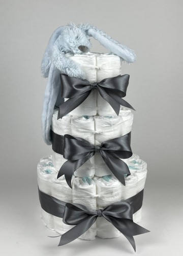 Chouette chouette luiertaart happy horse tuttle konijn richie blue   donker grijs