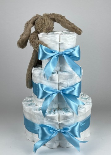 Chouette chouette luiertaart happy horse tuttle konijn richie clay bruin   hemels blauw