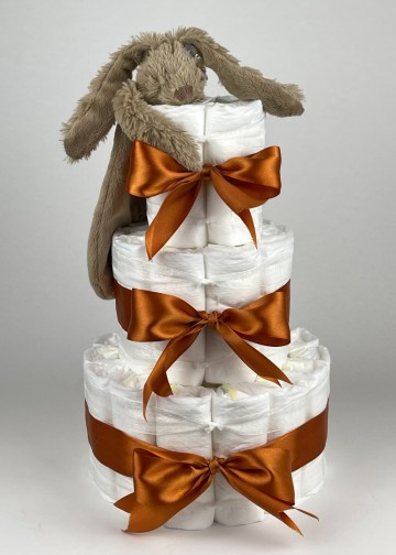 Chouette chouette luiertaart happy horse tuttle konijn richie clay bruin   koper