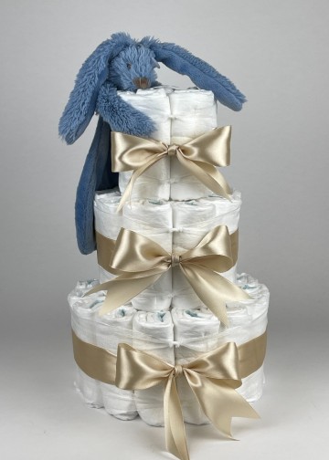 Chouette chouette luiertaart happy horse tuttle konijn richie deep blue   beige