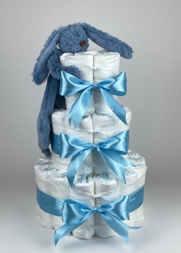 Chouette chouette luiertaart happy horse tuttle konijn richie deep blue   hemels blauw