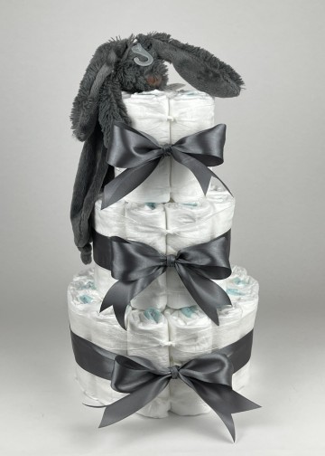 Chouette chouette luiertaart happy horse tuttle konijn richie deep grey   donker grijs