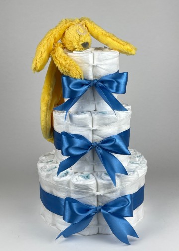 Chouette chouette luiertaart happy horse tuttle konijn richie geel   diep blauw