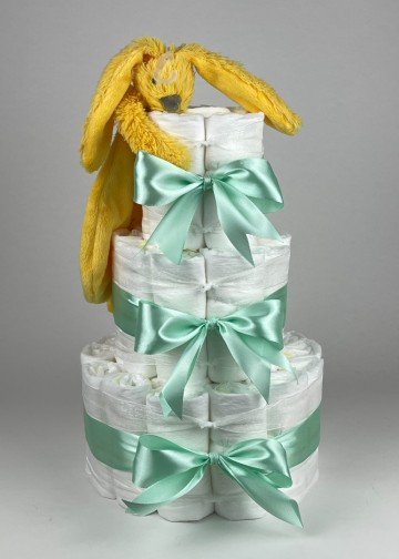 Chouette chouette luiertaart happy horse tuttle konijn richie geel   groen