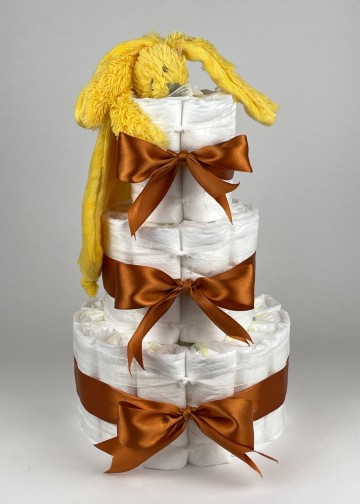 Chouette chouette luiertaart happy horse tuttle konijn richie geel   koper