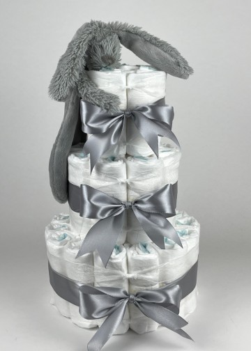 Chouette chouette luiertaart happy horse tuttle konijn richie grey   grijs