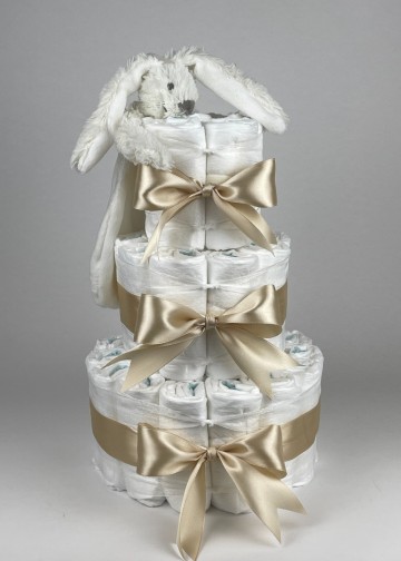 Chouette chouette luiertaart happy horse tuttle konijn richie ivory   beige