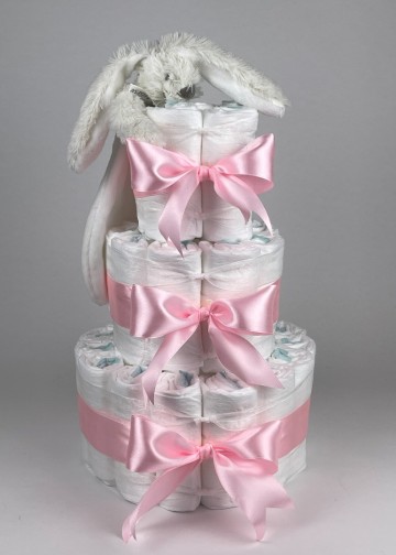 Chouette chouette luiertaart happy horse tuttle konijn richie ivory   roze