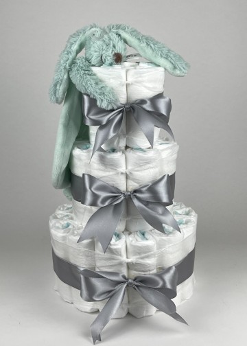 Chouette chouette luiertaart happy horse tuttle konijn richie lagoon   grijs