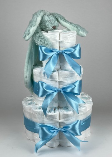 Chouette chouette luiertaart happy horse tuttle konijn richie lagoon   hemels blauw