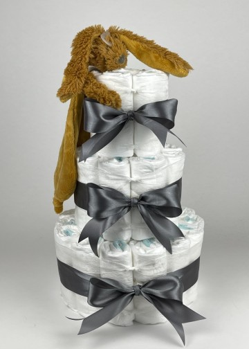 Chouette chouette luiertaart happy horse tuttle konijn richie oker   donker grijs