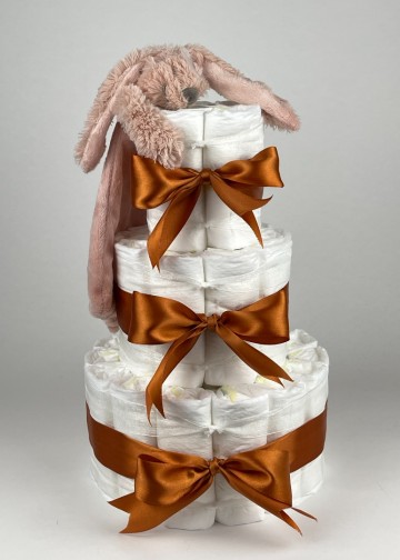 Chouette chouette luiertaart happy horse tuttle konijn richie old pink   koper