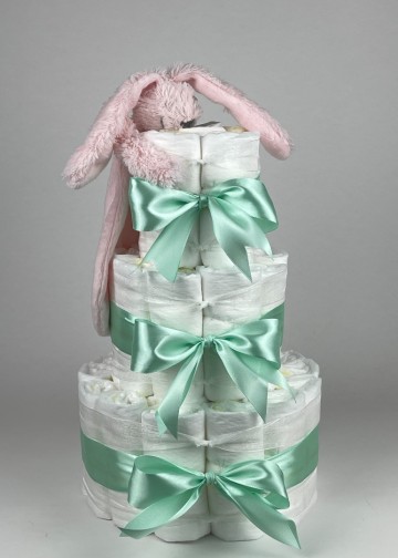 Chouette chouette luiertaart happy horse tuttle konijn richie pink   groen