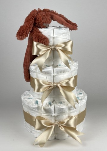 Chouette chouette luiertaart happy horse tuttle konijn richie rusty   beige