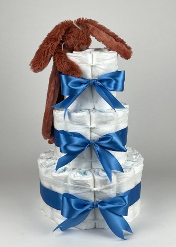 Chouette chouette luiertaart happy horse tuttle konijn richie rusty   diep blauw