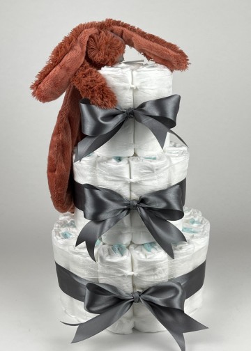 Chouette chouette luiertaart happy horse tuttle konijn richie rusty   donker grijs