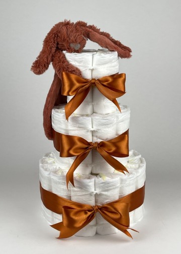 Chouette chouette luiertaart happy horse tuttle konijn richie rusty   koper