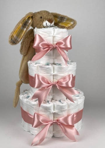 Chouette chouette luiertaart happy horse tuttle konijn riley donker poeder roze